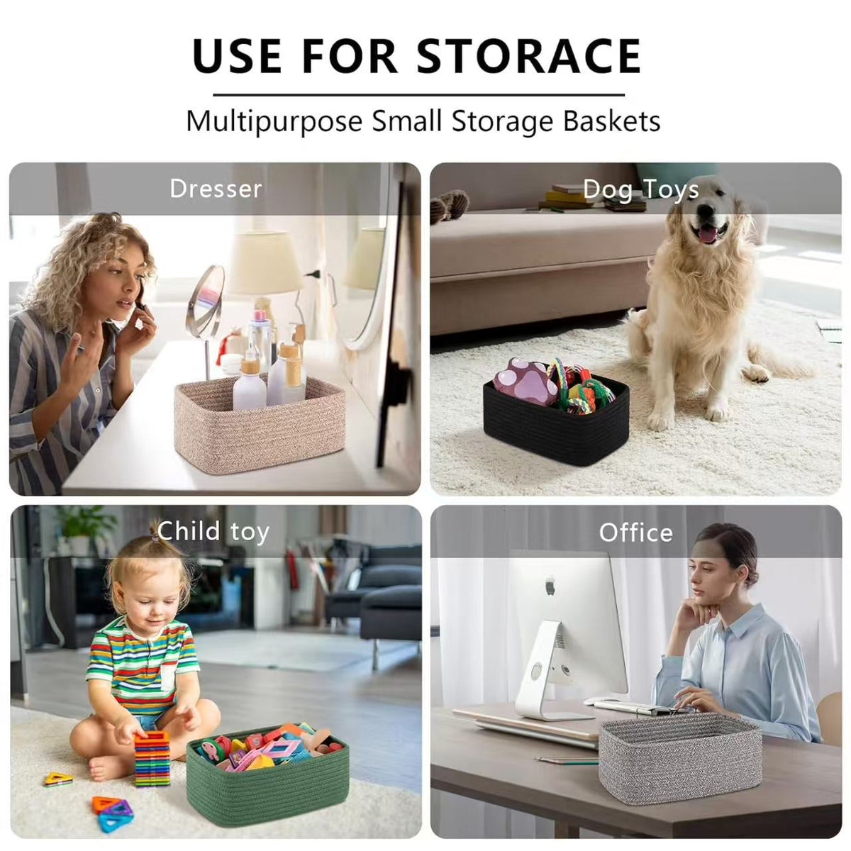 Storage Basket Gray | High & Bury
