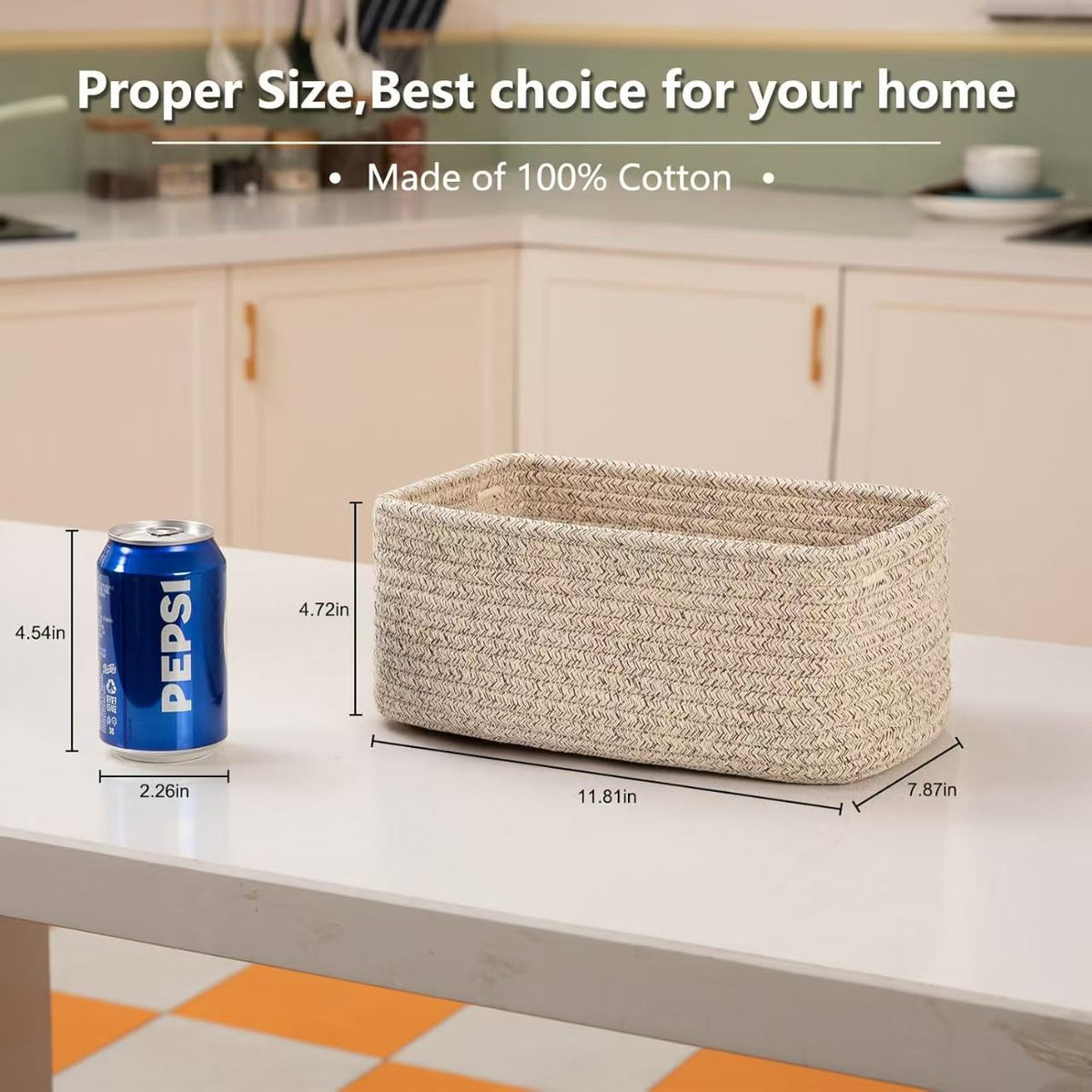 Storage Basket Gray | High & Bury