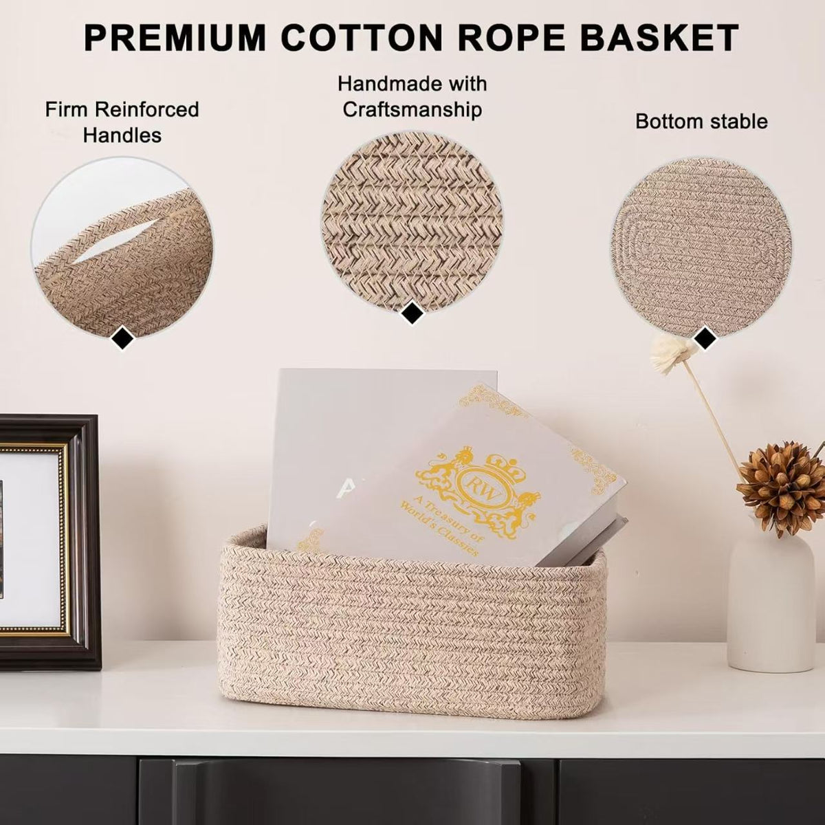 Storage Basket Gray | High & Bury