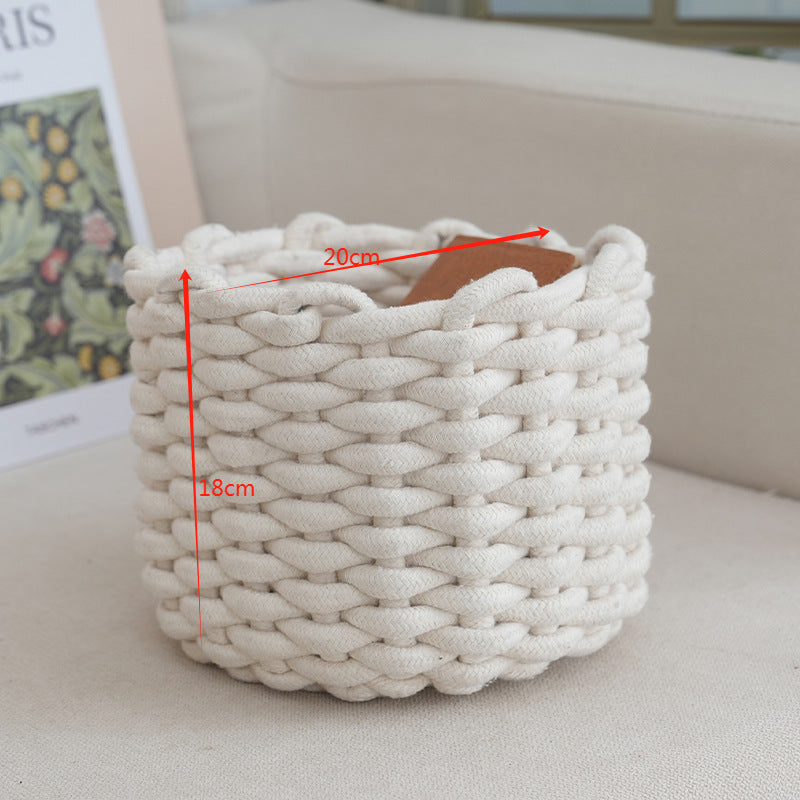 Storage Basket Gray Khaki | High & Bury
