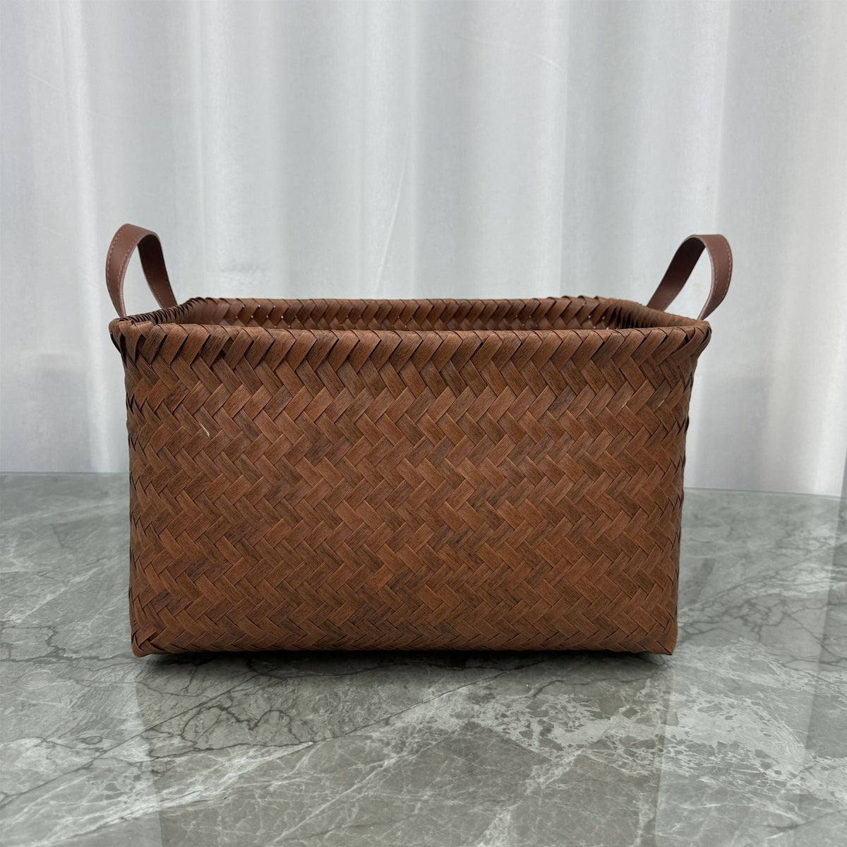 Storage Basket Gray Polka Dotted | High & Bury