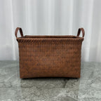 Storage Basket Gray Polka Dotted | High & Bury