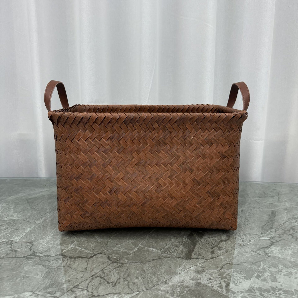 Storage Basket Gray Polka Dotted | High & Bury