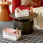 Storage Basket Gray White | High & Bury