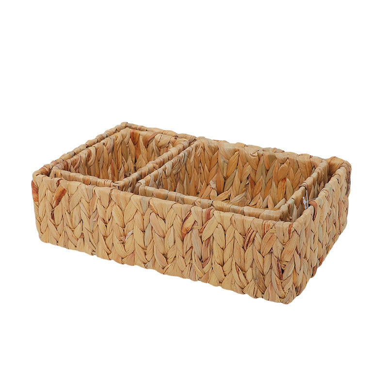 Storage Basket Green Woven Natural Fiber Soft Textile | High & Bury