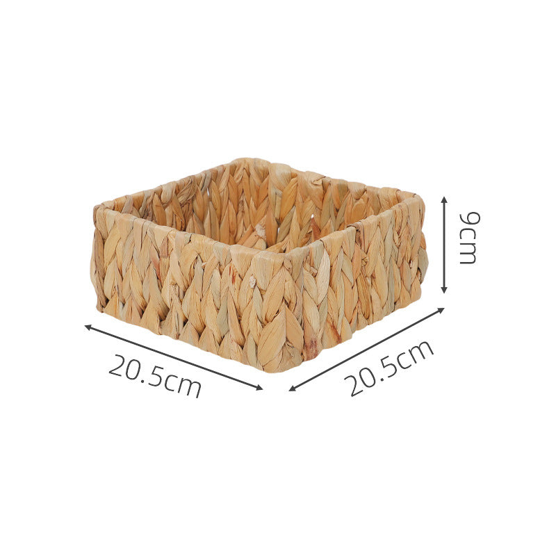 Storage Basket Green Woven Natural Fiber Soft Textile | High & Bury