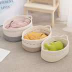 Storage Basket Jute Fiber Soft Textile | High & Bury