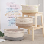 Storage Basket Jute Fiber Soft Textile | High & Bury
