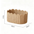 Storage Basket Khaki Green Beige | High & Bury