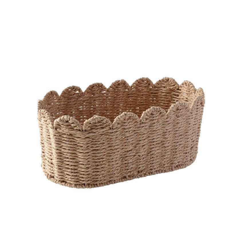 Storage Basket Khaki Green Beige | High & Bury