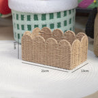 Storage Basket Khaki Green Beige | High & Bury