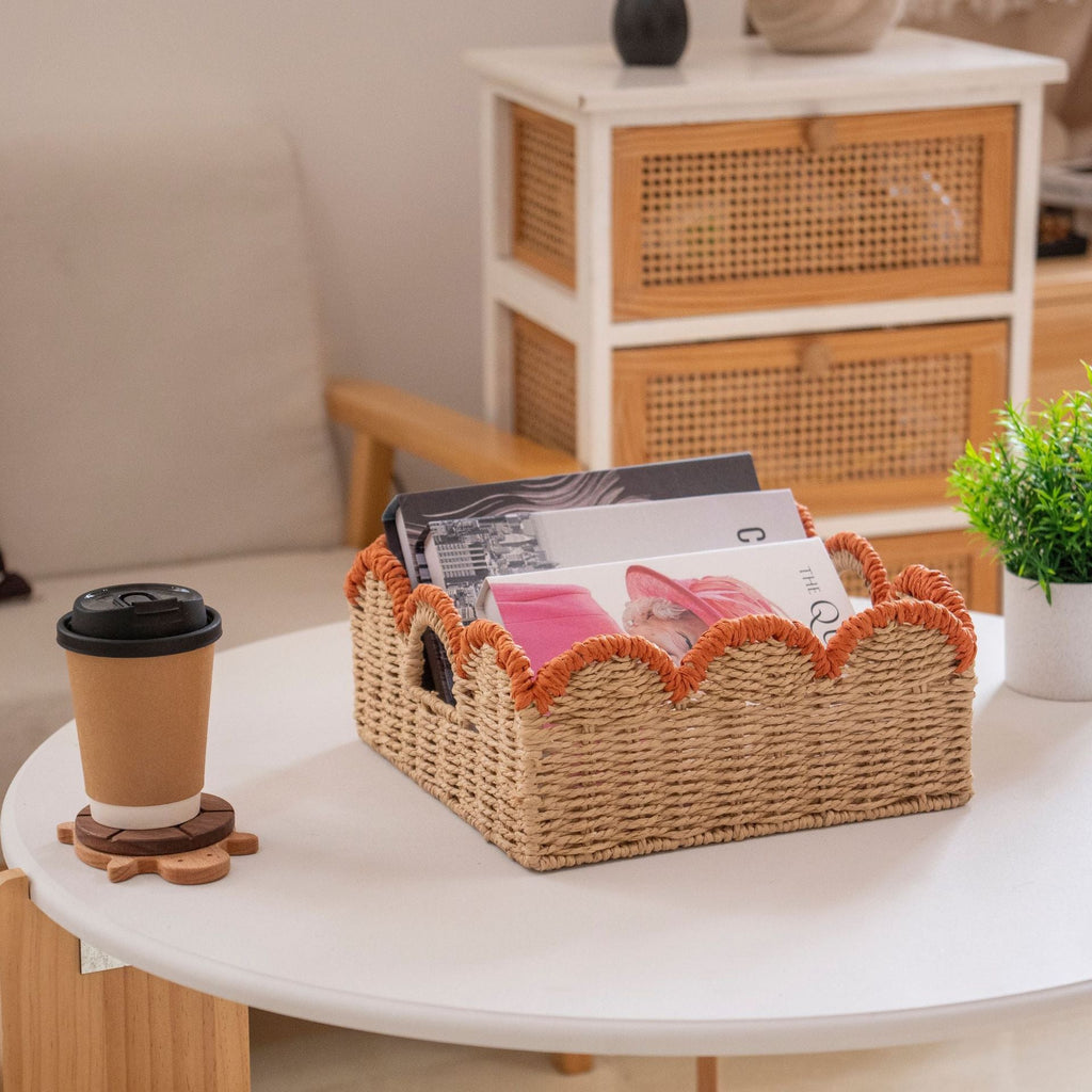 Storage Basket Khaki Green | High & Bury