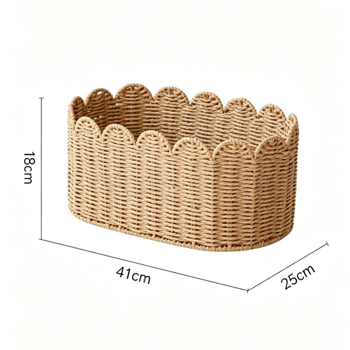 Storage Basket Khaki Green | High & Bury