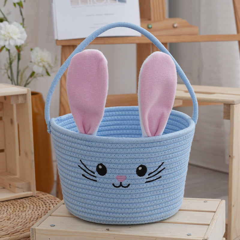 Storage Basket Light Blue Pink | High & Bury