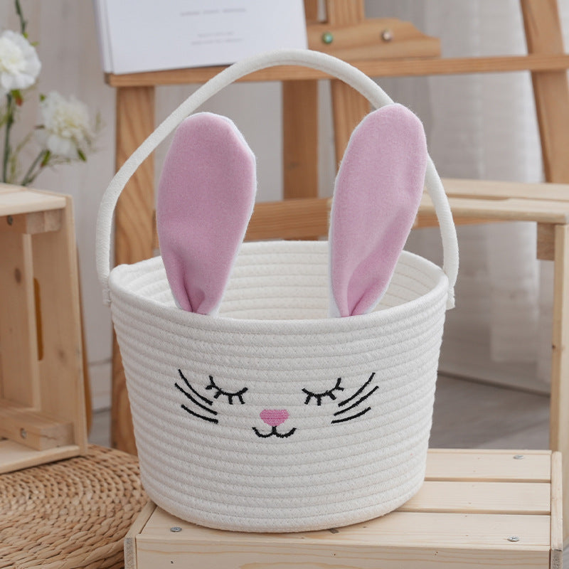 Storage Basket Light Blue Pink | High & Bury