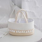 Storage Basket Light Grey Beige | High & Bury