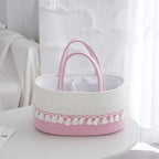 Storage Basket Light Grey Beige | High & Bury