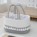 Storage Basket Light Grey Beige | High & Bury