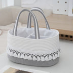 Storage Basket Light Grey Beige | High & Bury