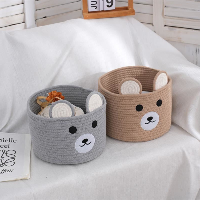 Storage Basket Light Grey | High & Bury