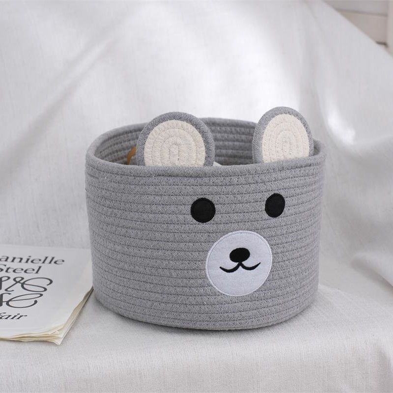 Storage Basket Light Grey | High & Bury
