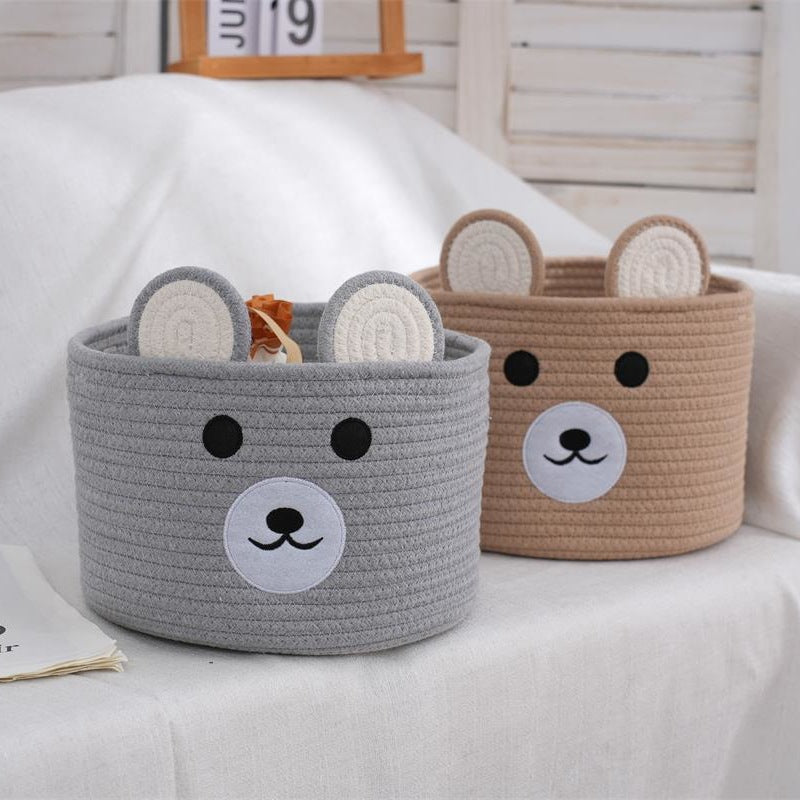 Storage Basket Light Grey | High & Bury