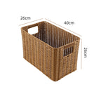 Storage Basket made of Natural Rattan Brown Khaki | High & Bury