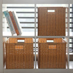 Storage Basket made of Natural Rattan Brown Khaki | High & Bury