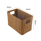 Storage Basket made of Natural Rattan Brown Khaki | High & Bury