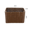 Storage Basket made of Natural Rattan Brown Khaki | High & Bury