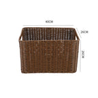 Storage Basket made of Natural Rattan Brown Khaki | High & Bury