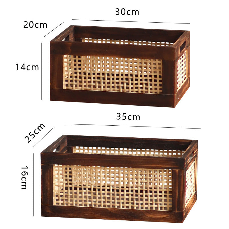 Storage Basket made of Natural Wood | High & Bury