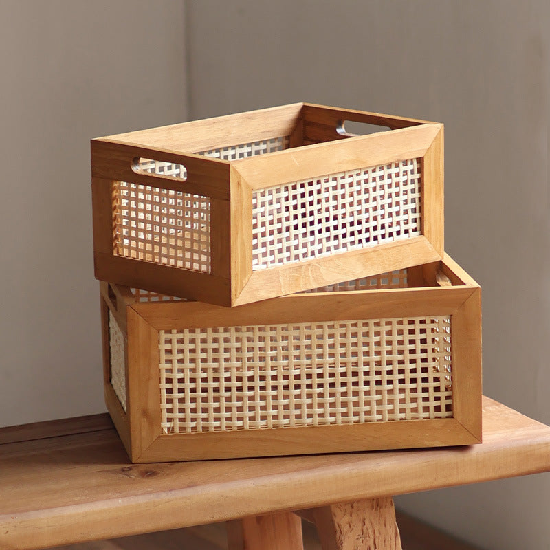 Storage Basket made of Natural Wood | High & Bury