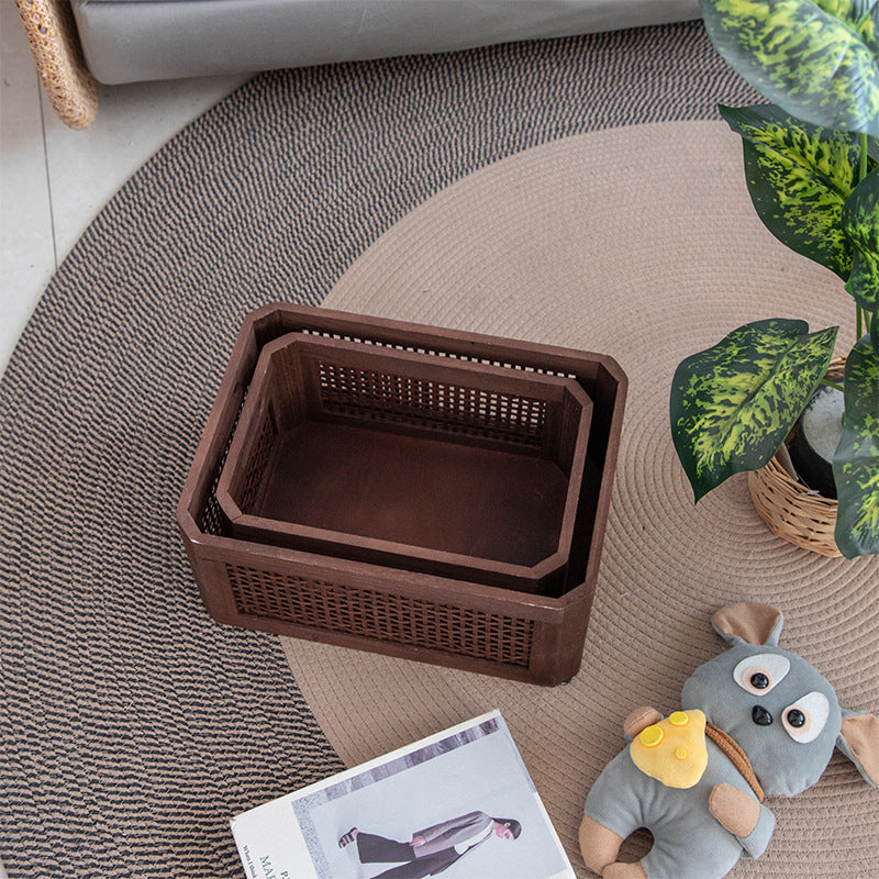 Storage Basket Molded Plastic | High & Bury