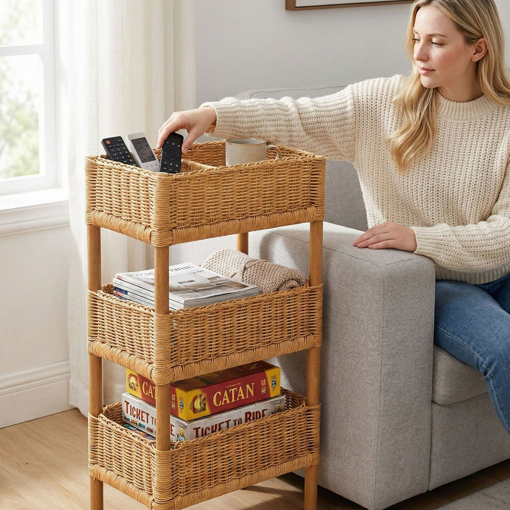 Storage Basket Nature Khaki | High & Bury