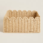 Storage Basket Offwhite M Khaki | High & Bury