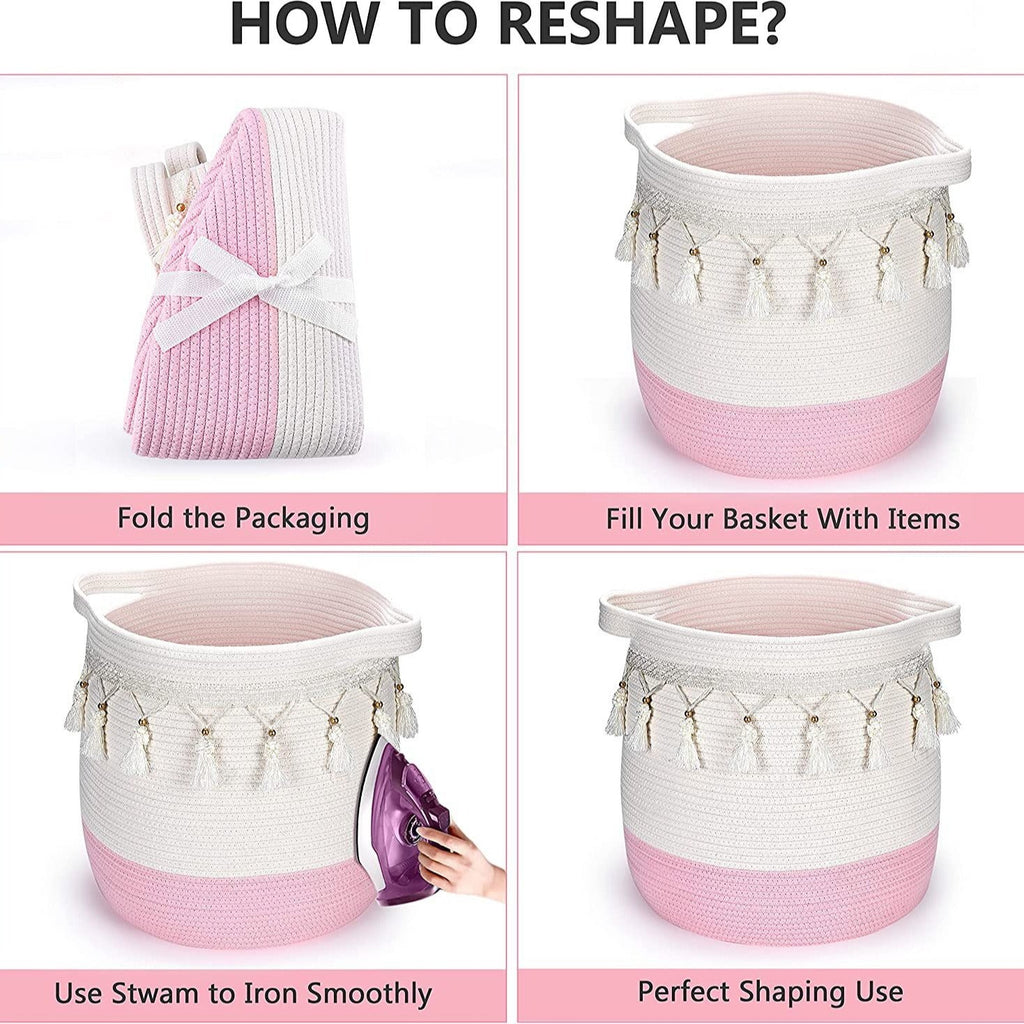 Storage Basket Pink 45 | High & Bury