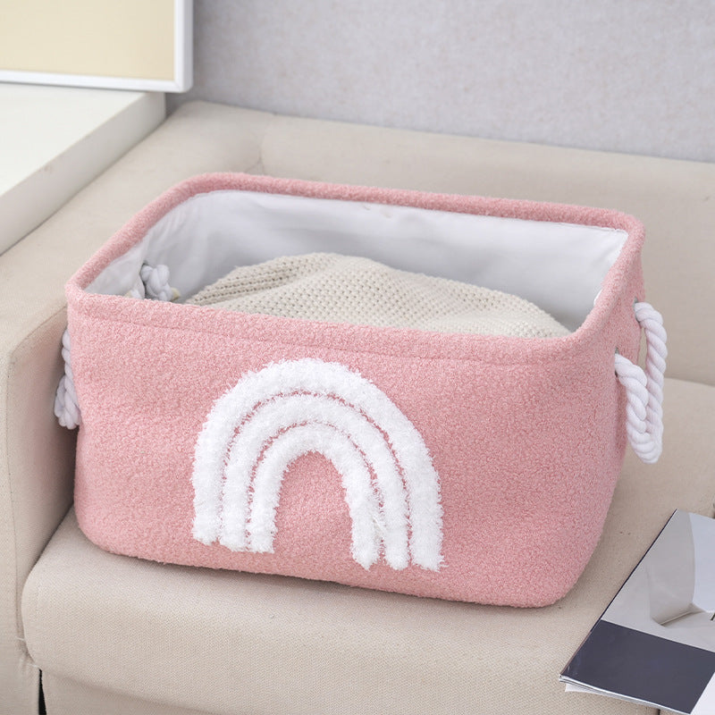 Storage Basket Pink Khaki | High & Bury