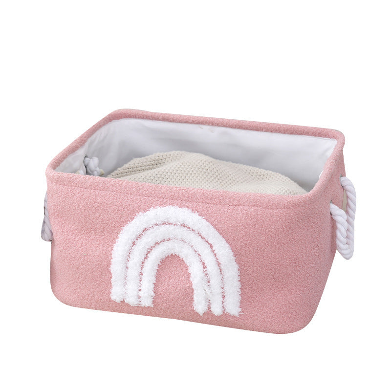 Storage Basket Pink Khaki | High & Bury