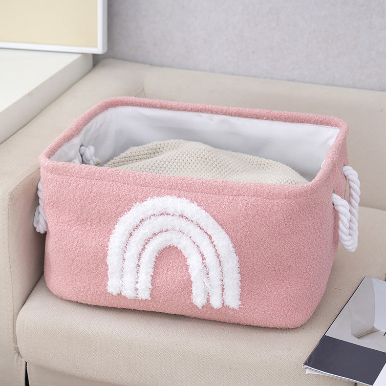 Storage Basket Pink Khaki | High & Bury