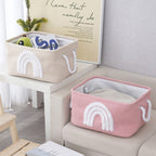 Storage Basket Pink Khaki | High & Bury
