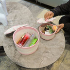 Storage Basket Pink Orange | High & Bury