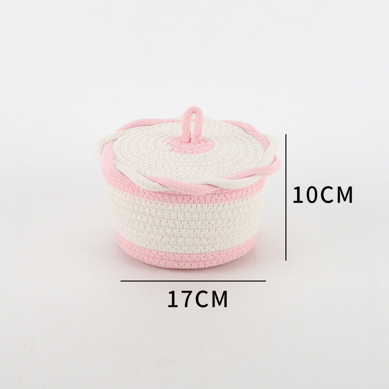 Storage Basket Pink Orange | High & Bury