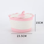 Storage Basket Pink Orange | High & Bury