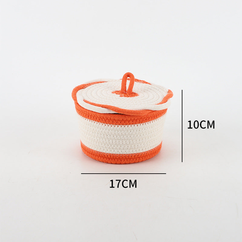 Storage Basket Pink Orange | High & Bury