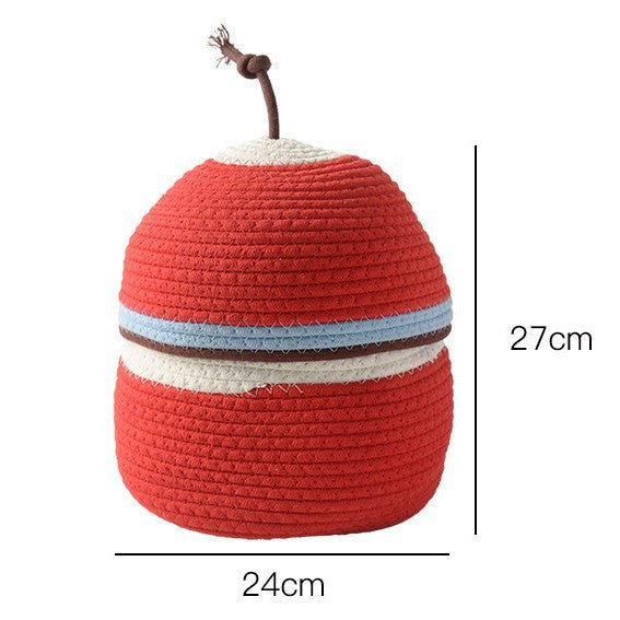 Storage Basket Pink Red | High & Bury