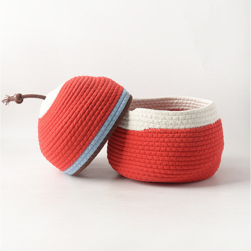 Storage Basket Pink Red | High & Bury