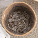 Storage Basket Set Soft Textile Molded Plastic | High & Bury