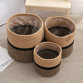 Storage Basket Set Soft Textile Molded Plastic | High & Bury