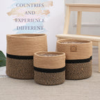Storage Basket Set Soft Textile Molded Plastic | High & Bury